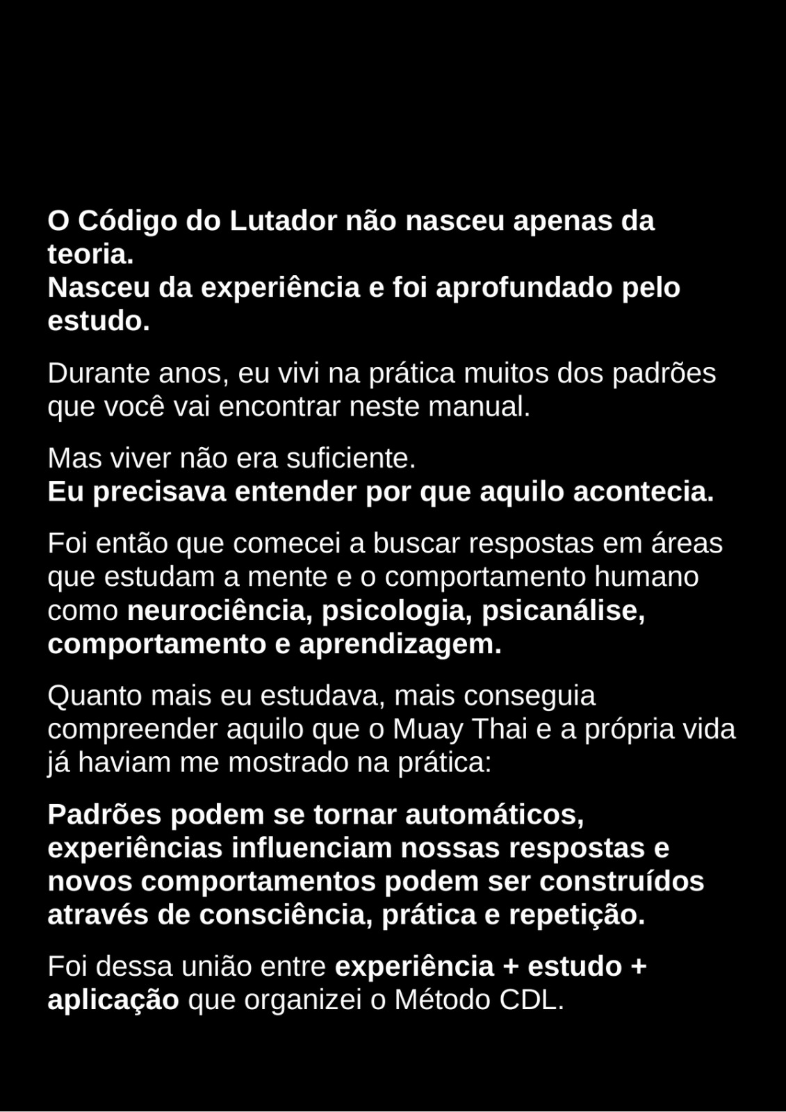 A origem do método na experiência e no estudo